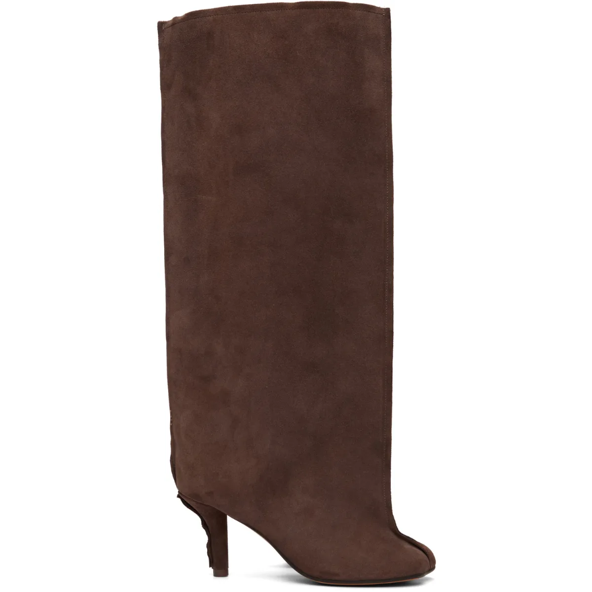Suede Anatomic Tube Tall Boots by MM6 Maison Margiela