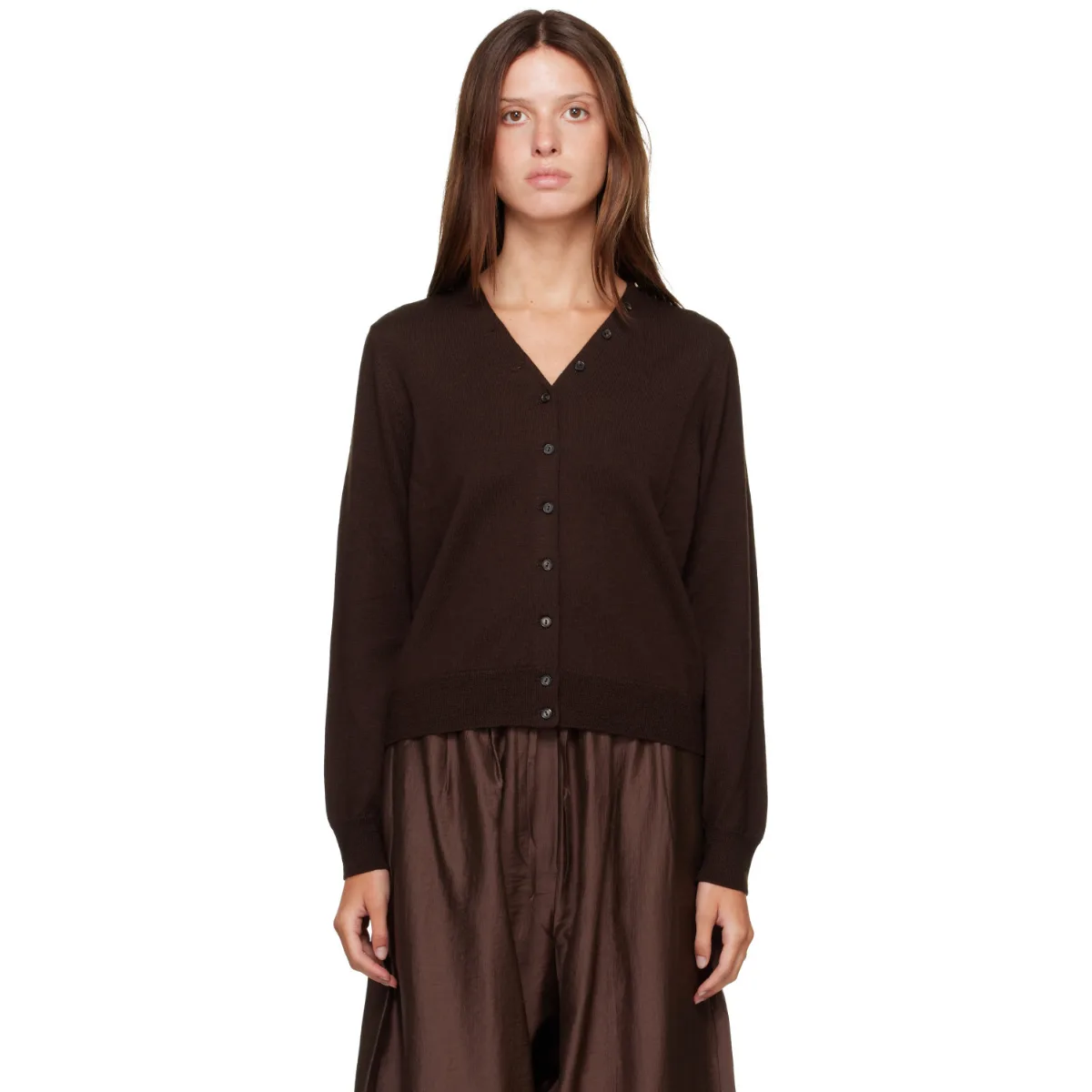 Merino Wool Button Cardigan