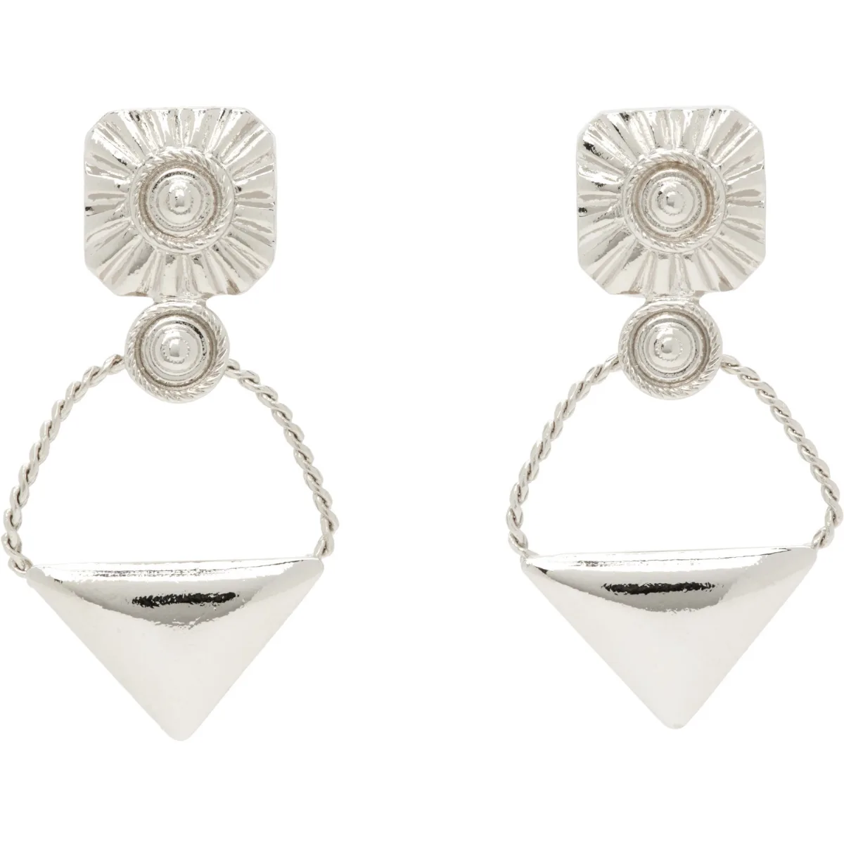 Triangle Pierced Earrings
