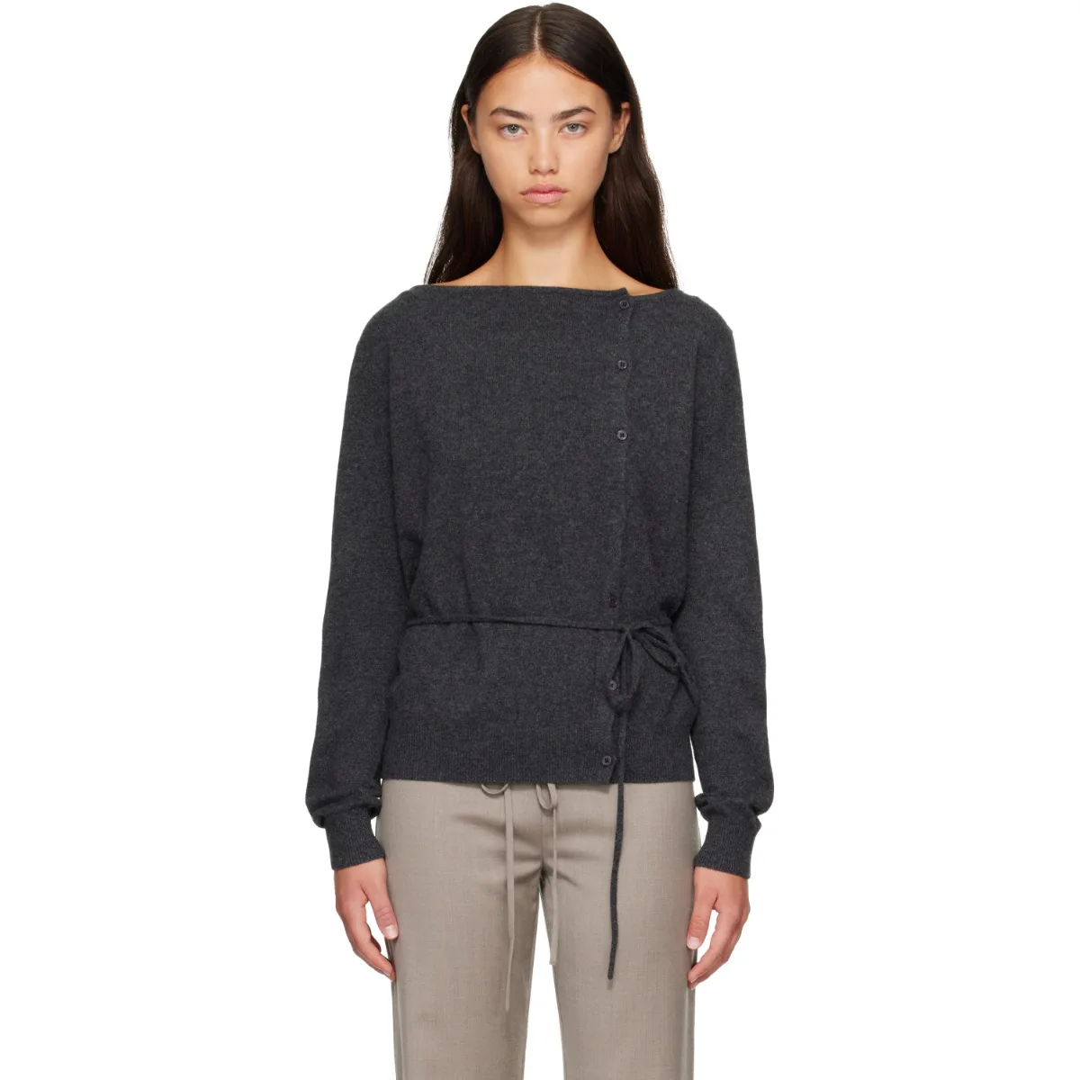 Cashmere Asymm Cardigan by St. Agni