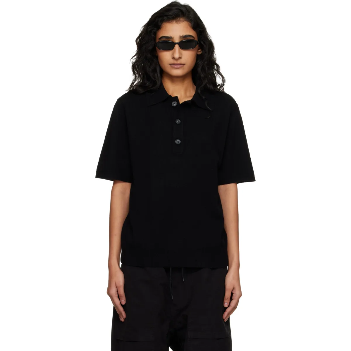 Short Sleeve Knit Polo by Entire Studios