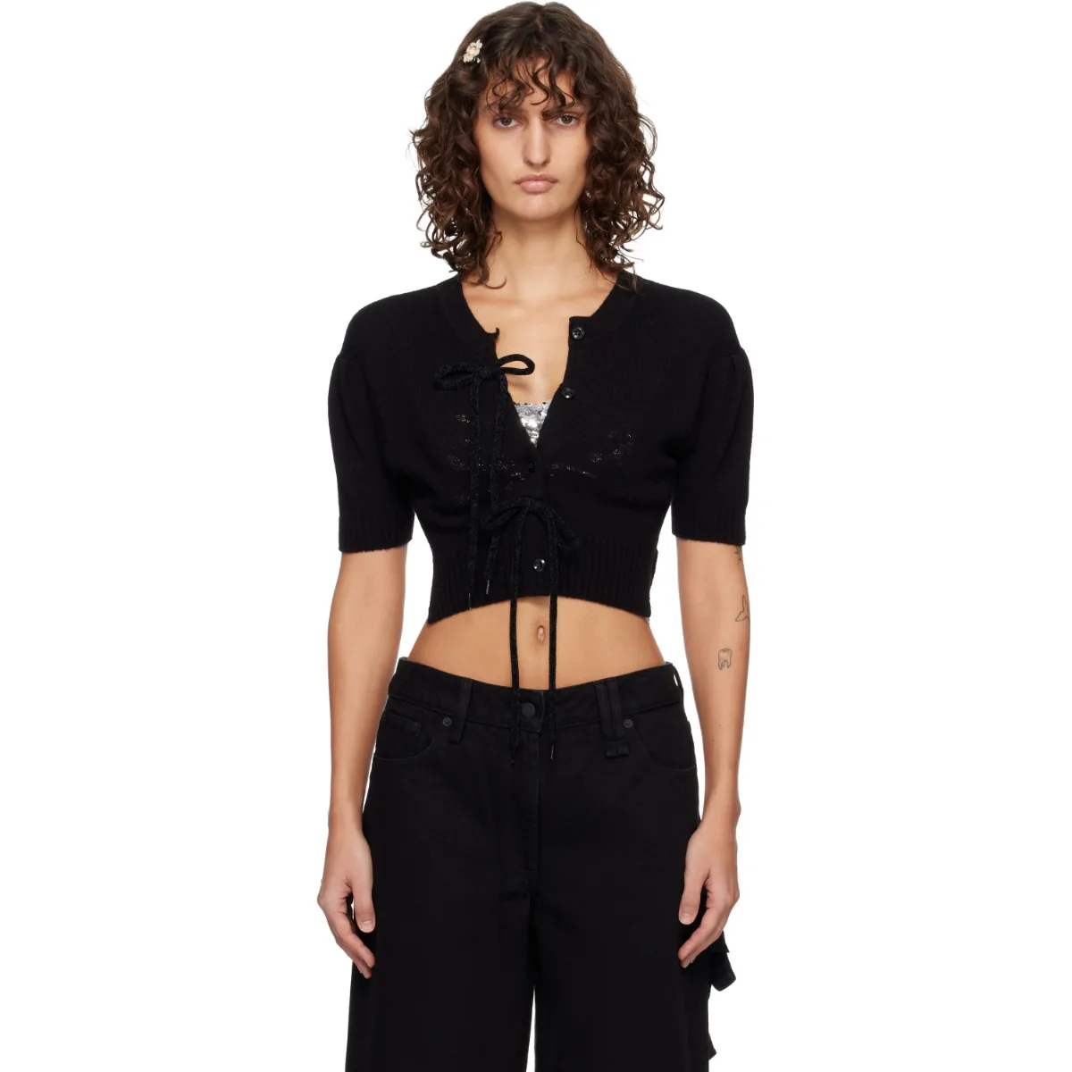 Cropped Cashmere Cardigan by Simone Rocha