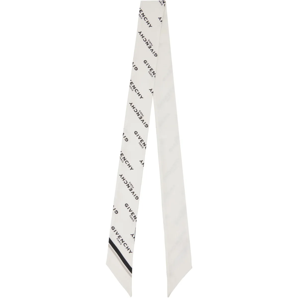 Givenchy Shadow Bicolor Bandeau Silk Scarf by Givenchy