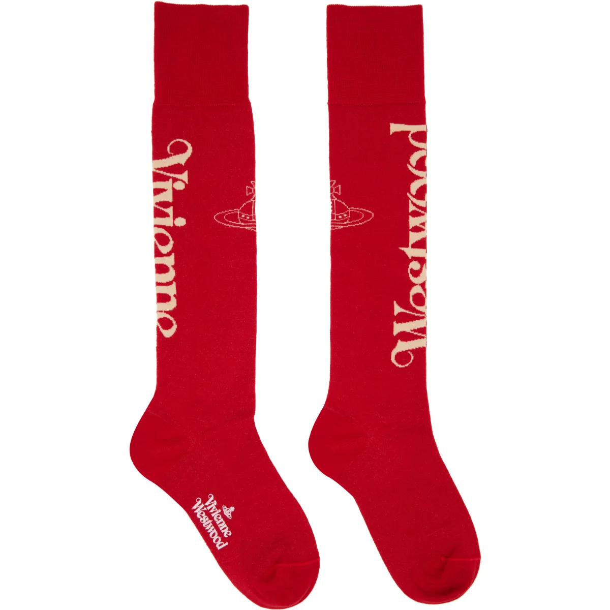 Half Logo High Socks by Vivienne Westwood