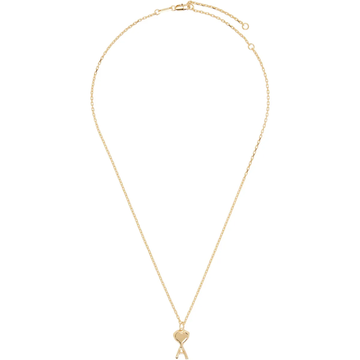 Thin Hammered Ami De Coeur Necklace by AMI Paris