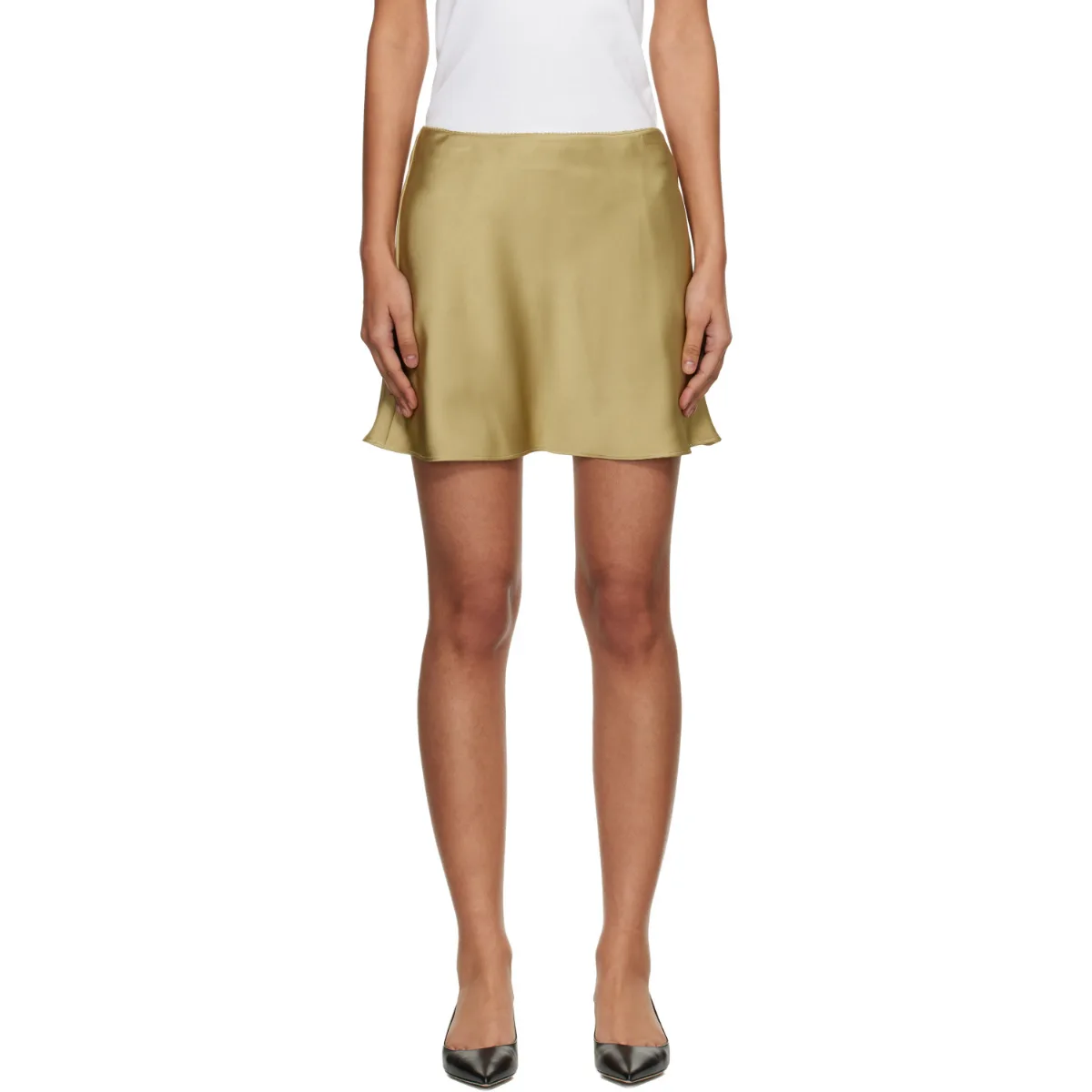 Satin Mini Skort by Dunst