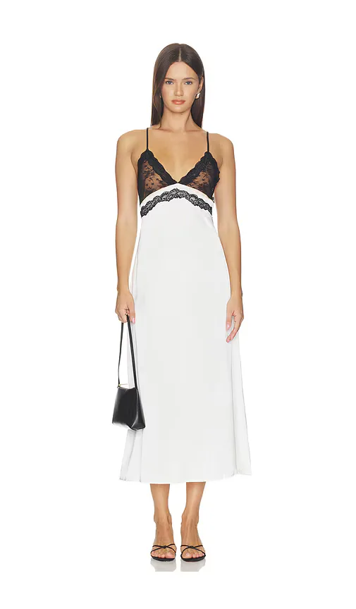 Le Paris Lace Midi Dress by LIONESS