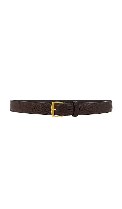 Sloane Embossed Lizard Belt by NILI LOTAN