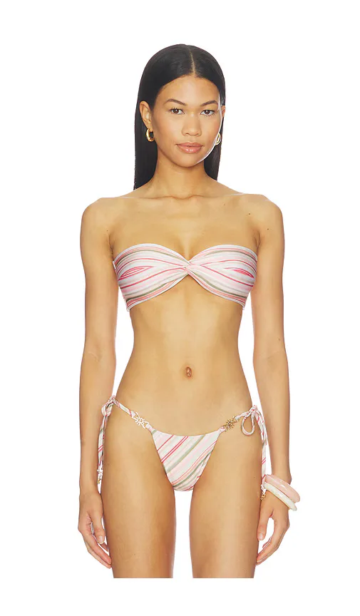 Lagos Twist Bandeau Bikini Top by Runaway The Label