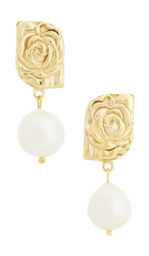Floral Pearl Earrings