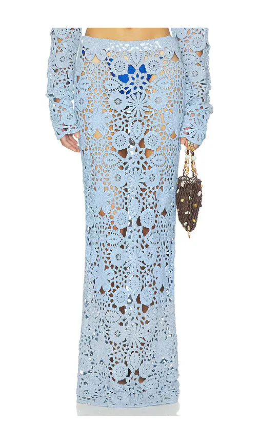 Tala Crochet Maxi Skirt by SNDYS