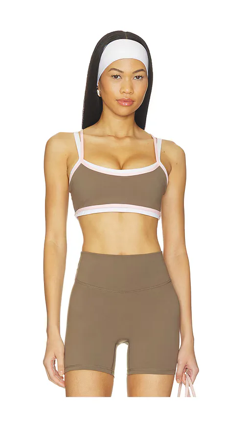 Contrast Layered Sports Bra by FORM