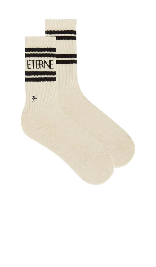 Cotton Logo Sport Sock by Eterne
