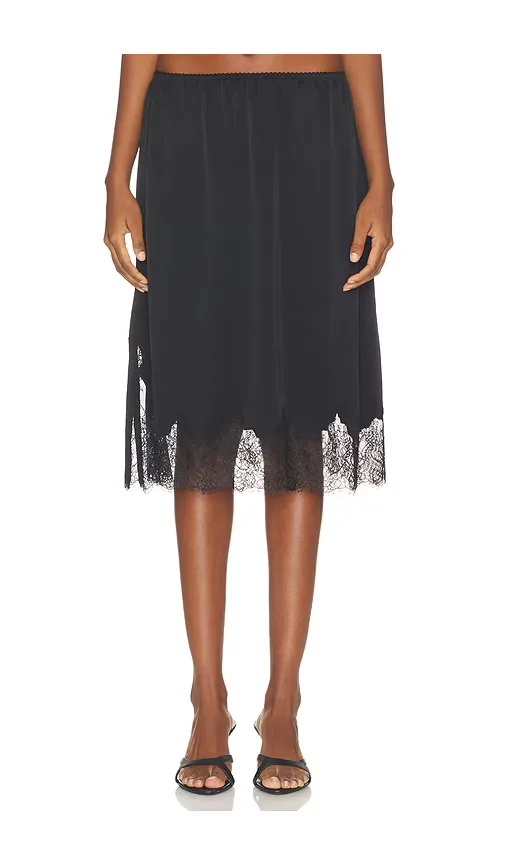 Lace Trimmed Skirt