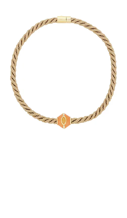 Marquise Inlaid Honeycomb Pendant by Eddie Borgo
