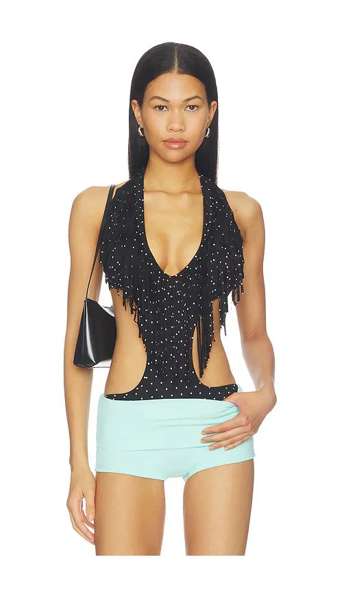 Fringe Bodysuit by NIIHAI