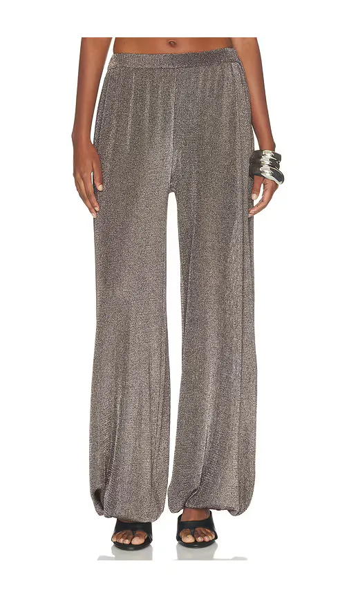 Esmerelda Metallic Knit Pant by SEROYA