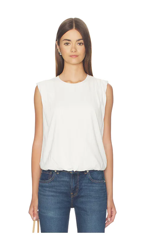 Sleeveless Bubble Hem Tee by Bobi