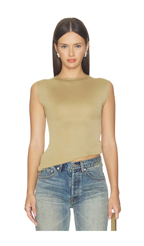 Soft Rib Fitted Tank Top