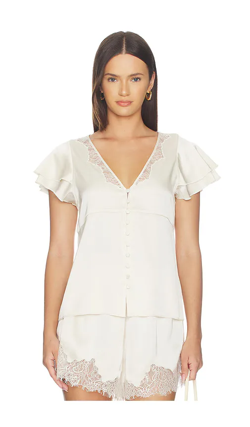 Lola Flutter Lace Sleeve Top by Citizens of Humanity