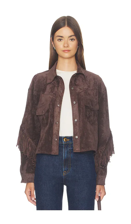 Cropped Fringe Jacket by BLANKNYC