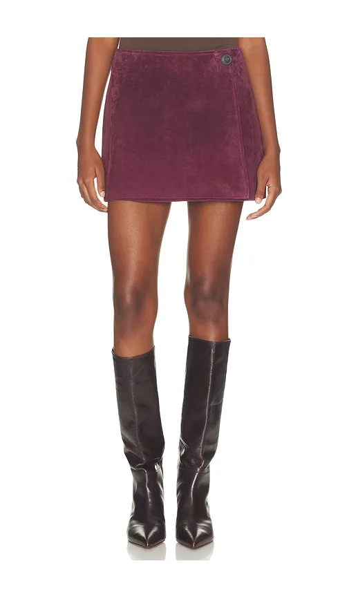 Suede Skirt by BLANKNYC