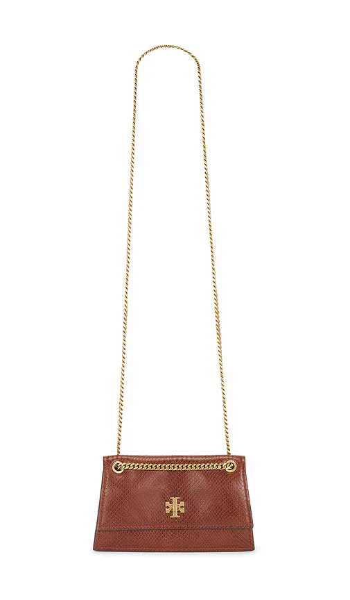 Kira Turnlock Embossed Snake Mini Shoulder Bag by Tory Burch
