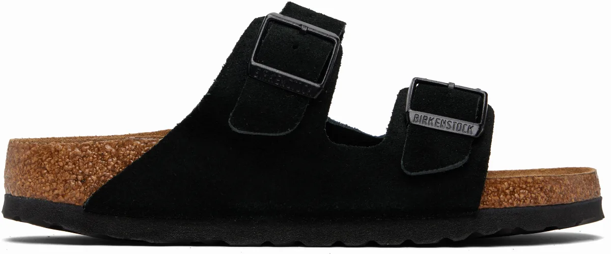 Black Regular Arizona Soft Footbed Sandals