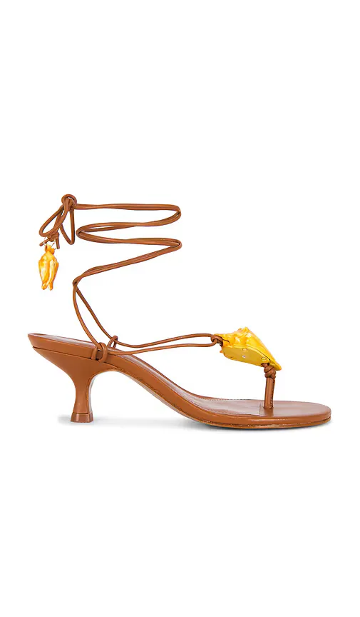 Shell Macrame Kitten Heel by FARM Rio