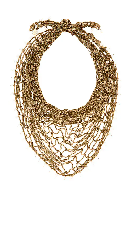 Chain Bandana with Freshwater Pearls by LELET NY