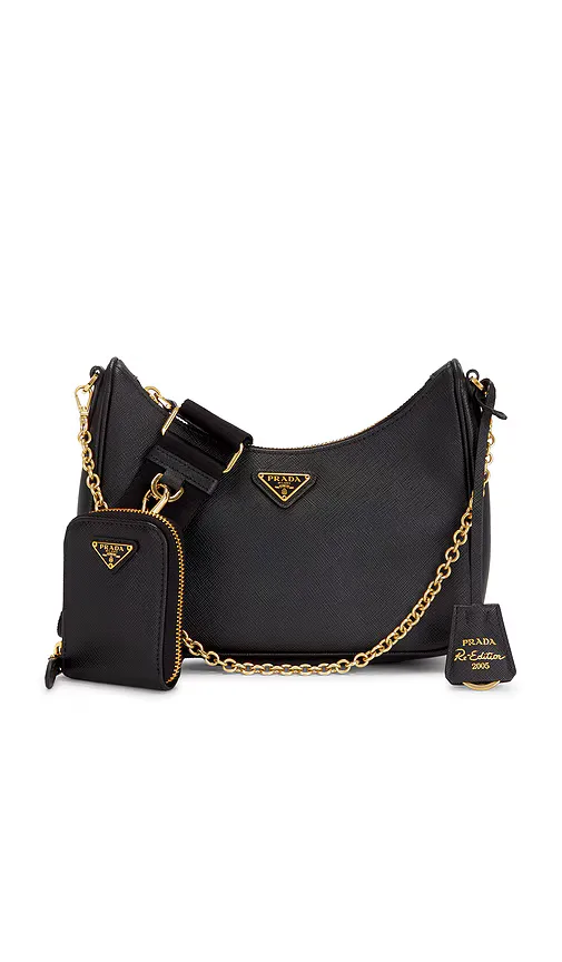 Prada Saffiano Re-Edition 2005 Shoulder Bag by FWRD Renew