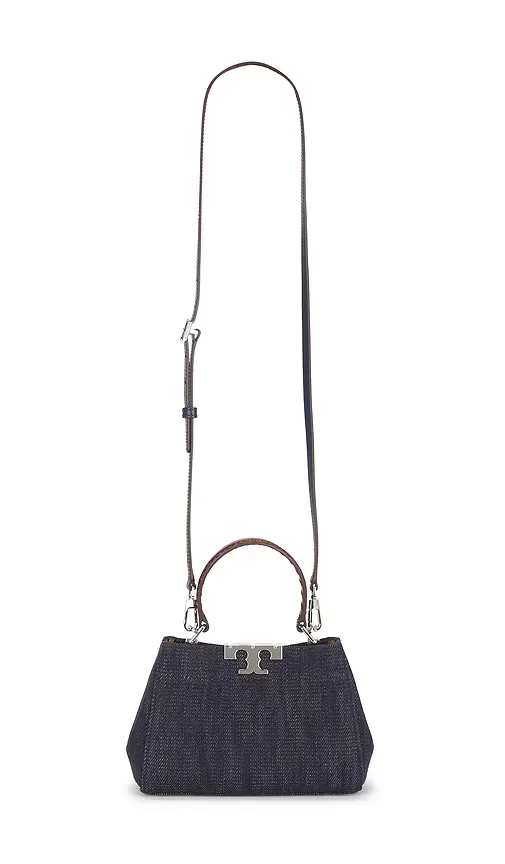 Eleanor Denim Mini Satchel Bag by Tory Burch