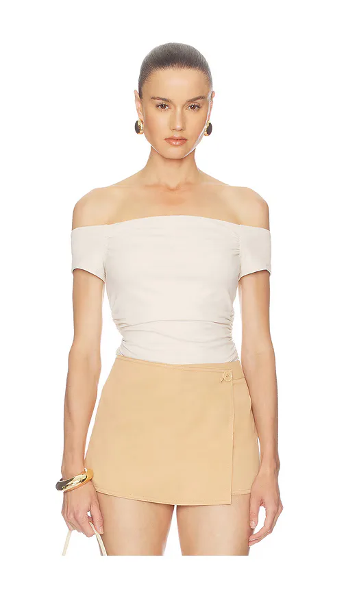 Off Shoulder Short Sleeve Top by Susana Monaco