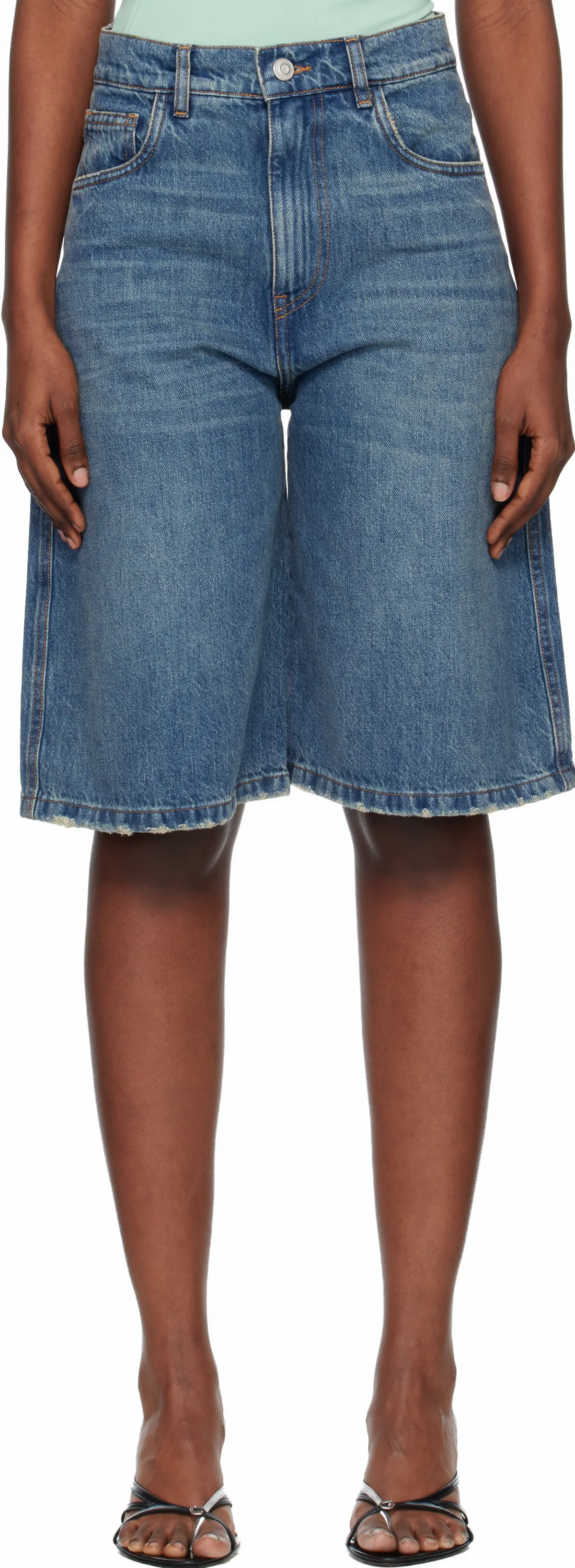Blue Bermuda Denim Shorts