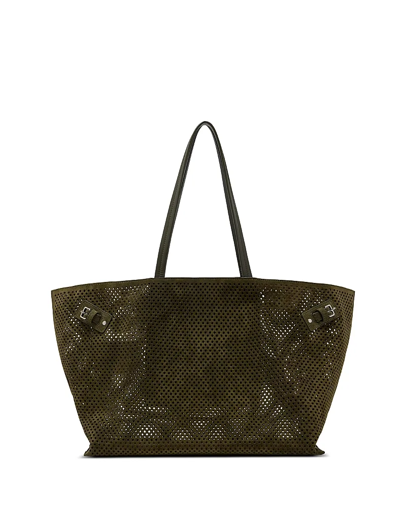Days Perforated Suede Carryall Tote