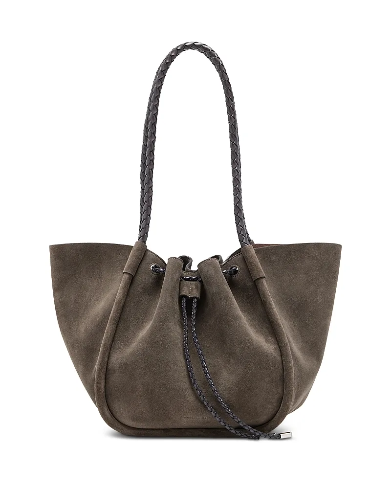 Chelsea Large Ruched Suede Tote Bag