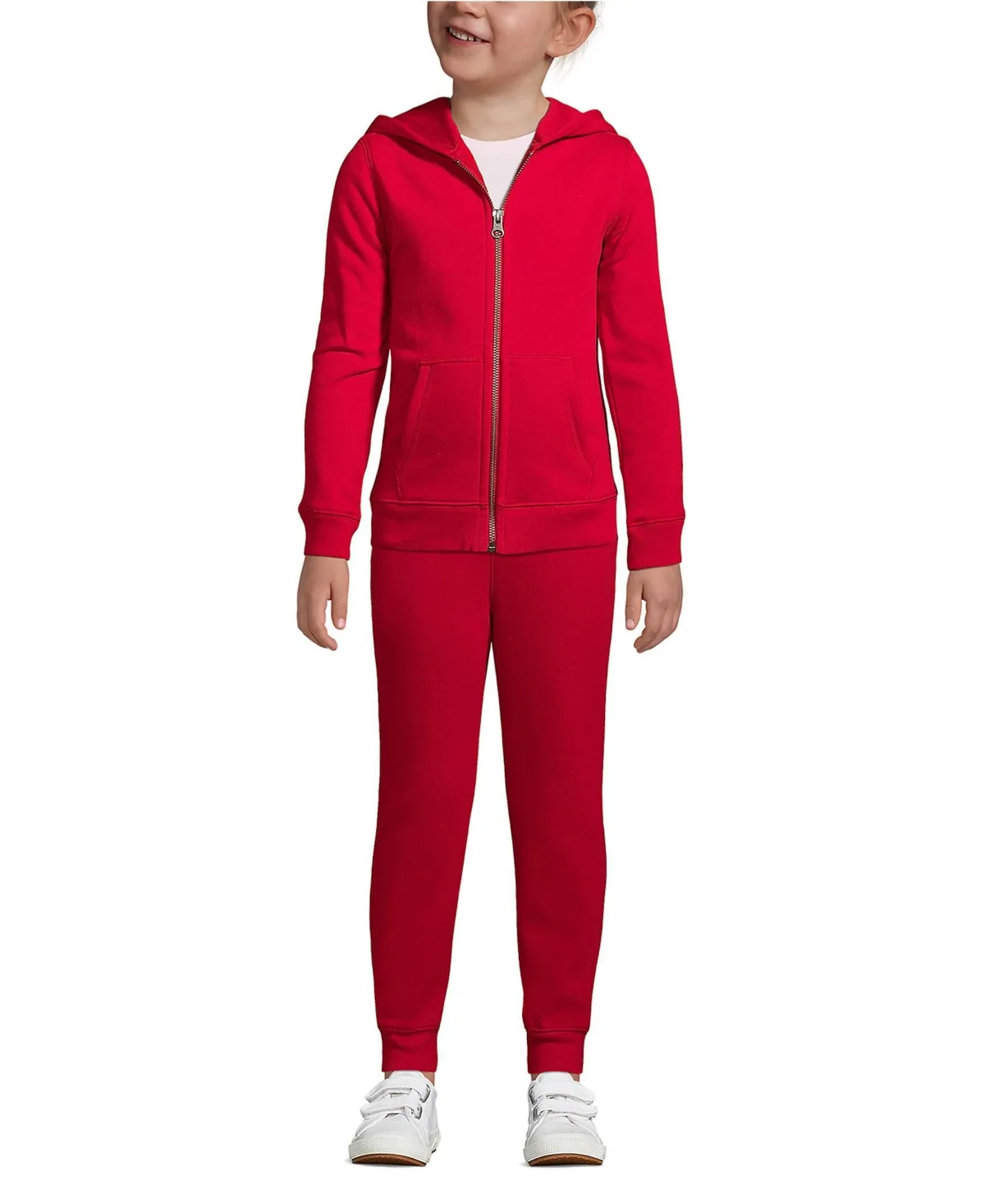 School Uniform Zip Front Sweatshirt by Lands' End