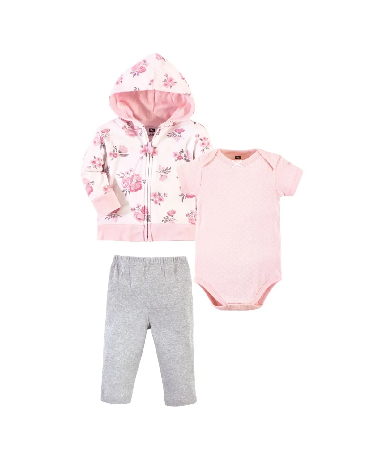 Cotton Hoodie, Bodysuit or Tee Top and Pant Set by Hudson Baby