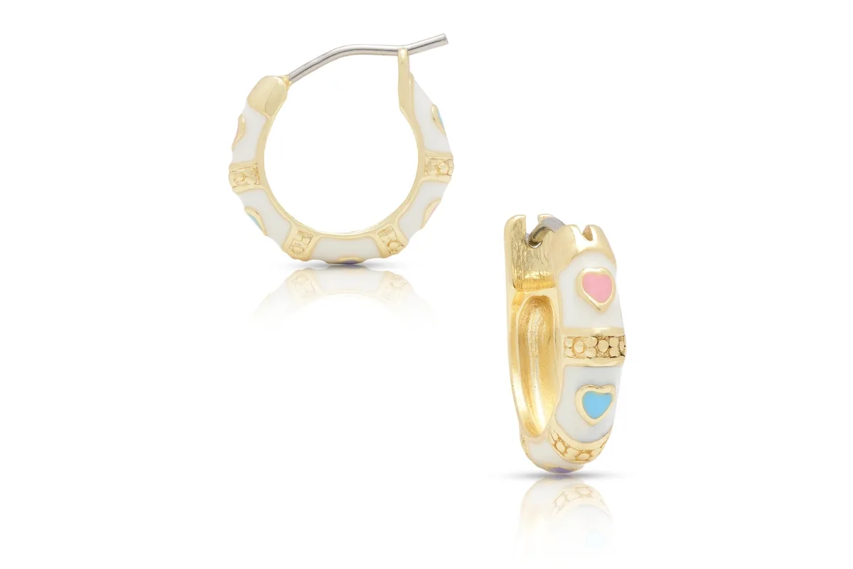 Heart Hoop Earrings by Lily Nily