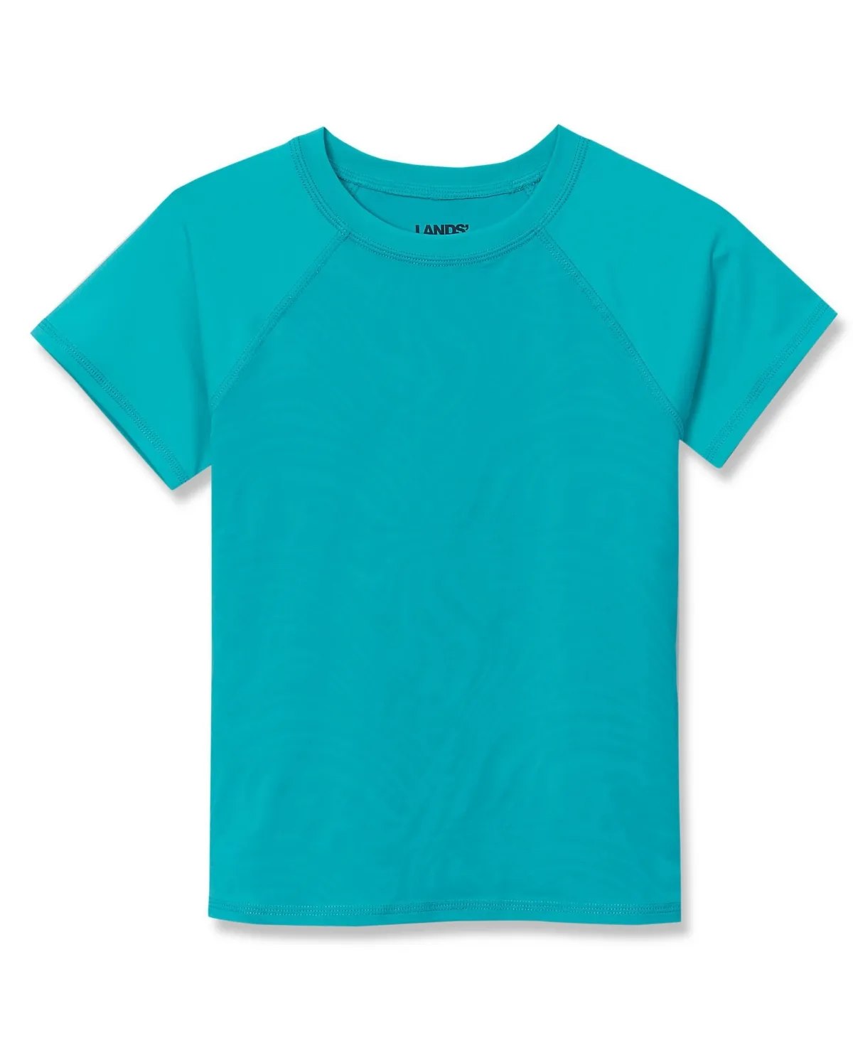Chlorine Resistant Short Sleeve Magic Print Swim Rash Guard by Lands' End