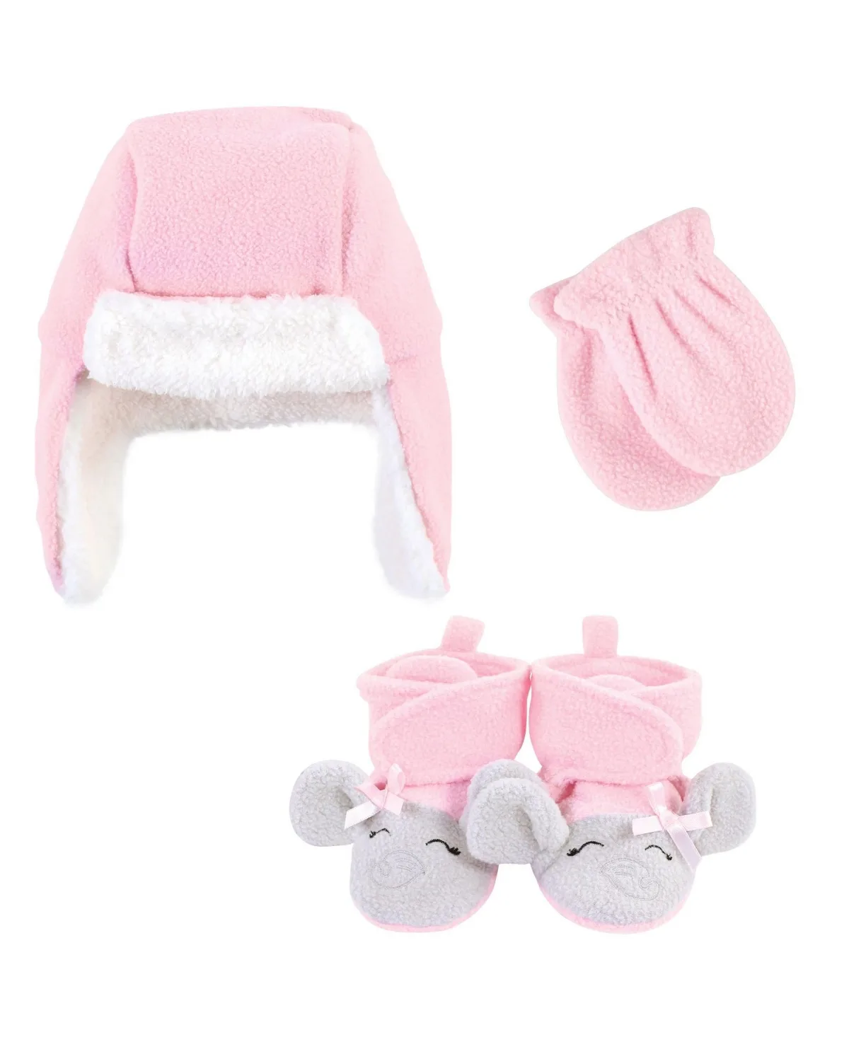 Hudson Trapper Hat, Mitten and Bootie Set by Hudson Baby