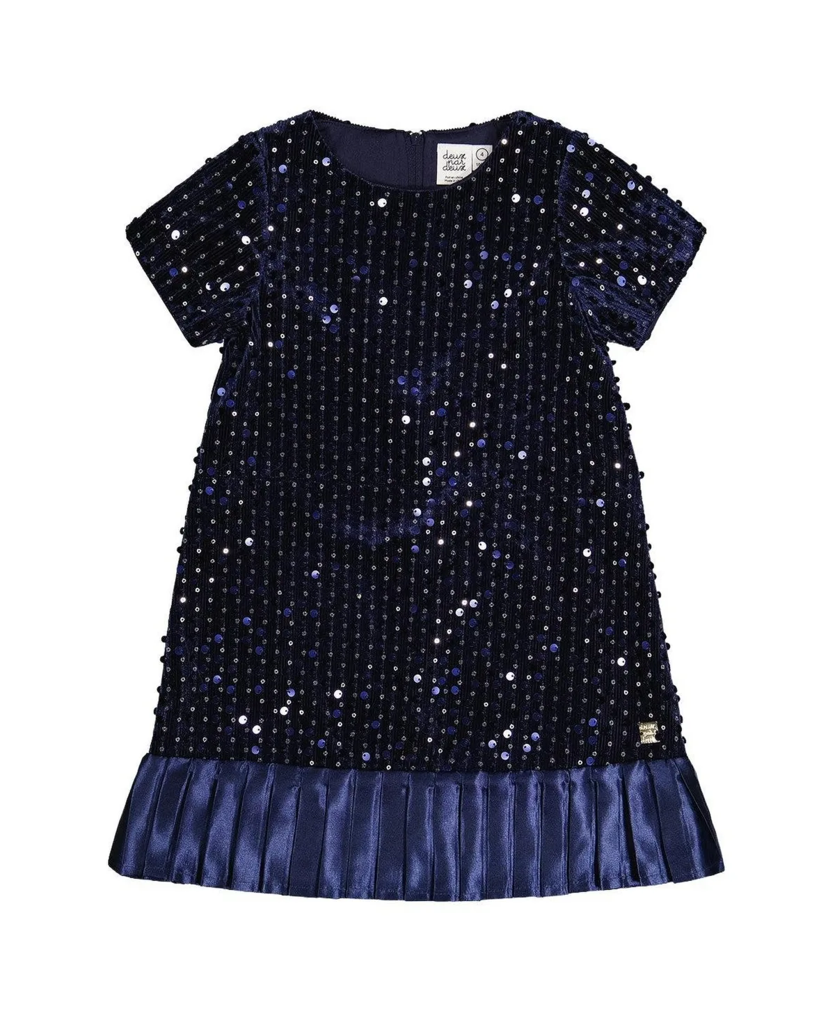 Short Sleeve a Line Dress by Deux Par Deux