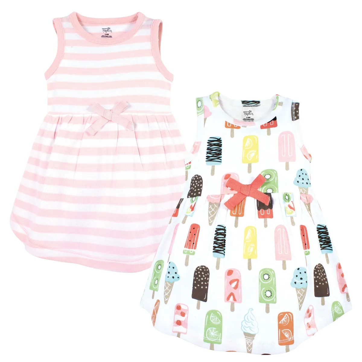 Touched by Nature 2Pk Natural Sleeveless Dresses by Hudson Baby