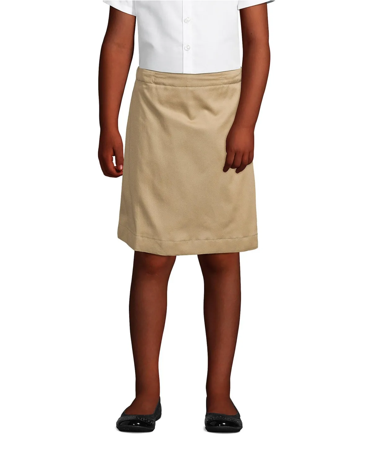 Slim Blend Chino Skort Top of Knee by Lands' End