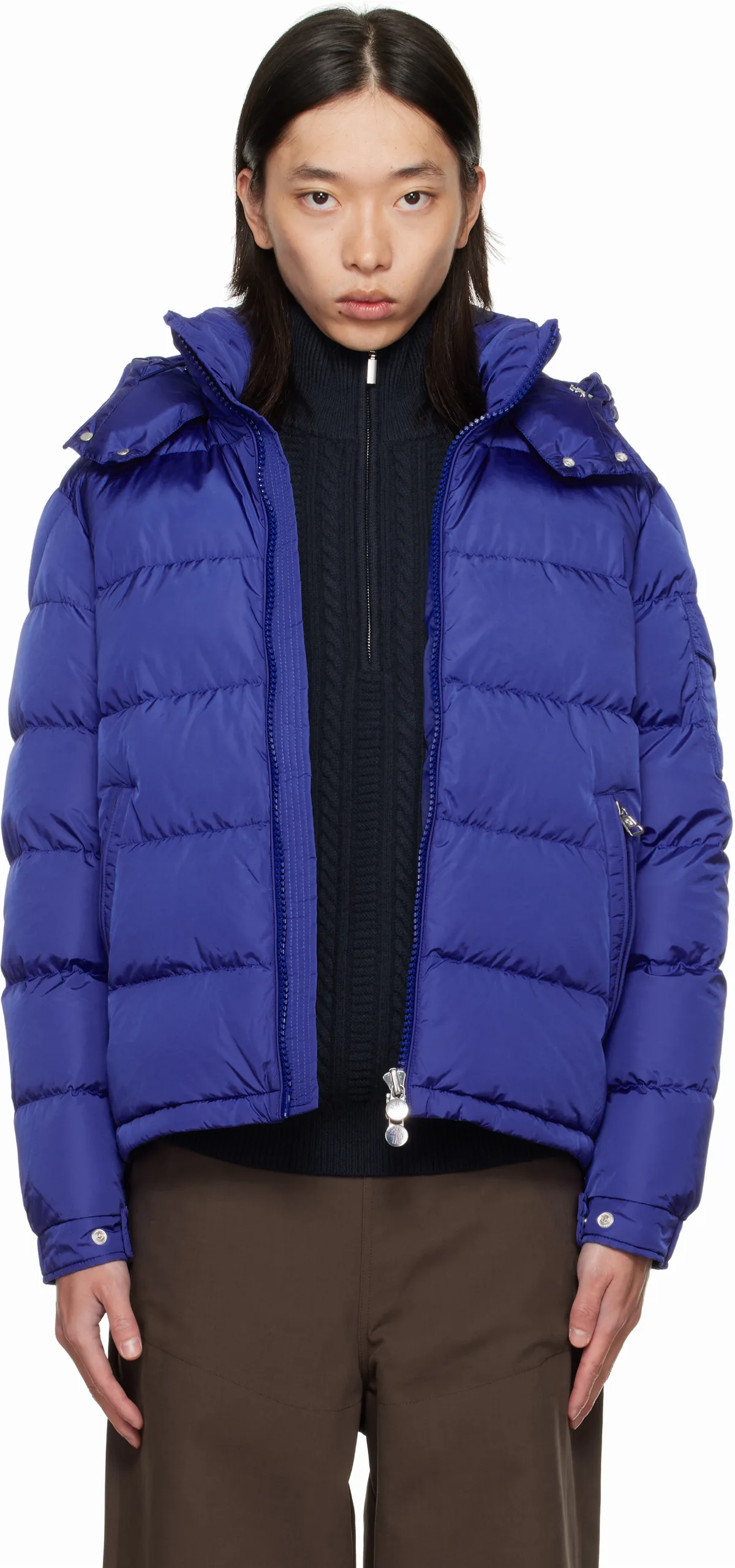 Blue Maya Short Down Jacket