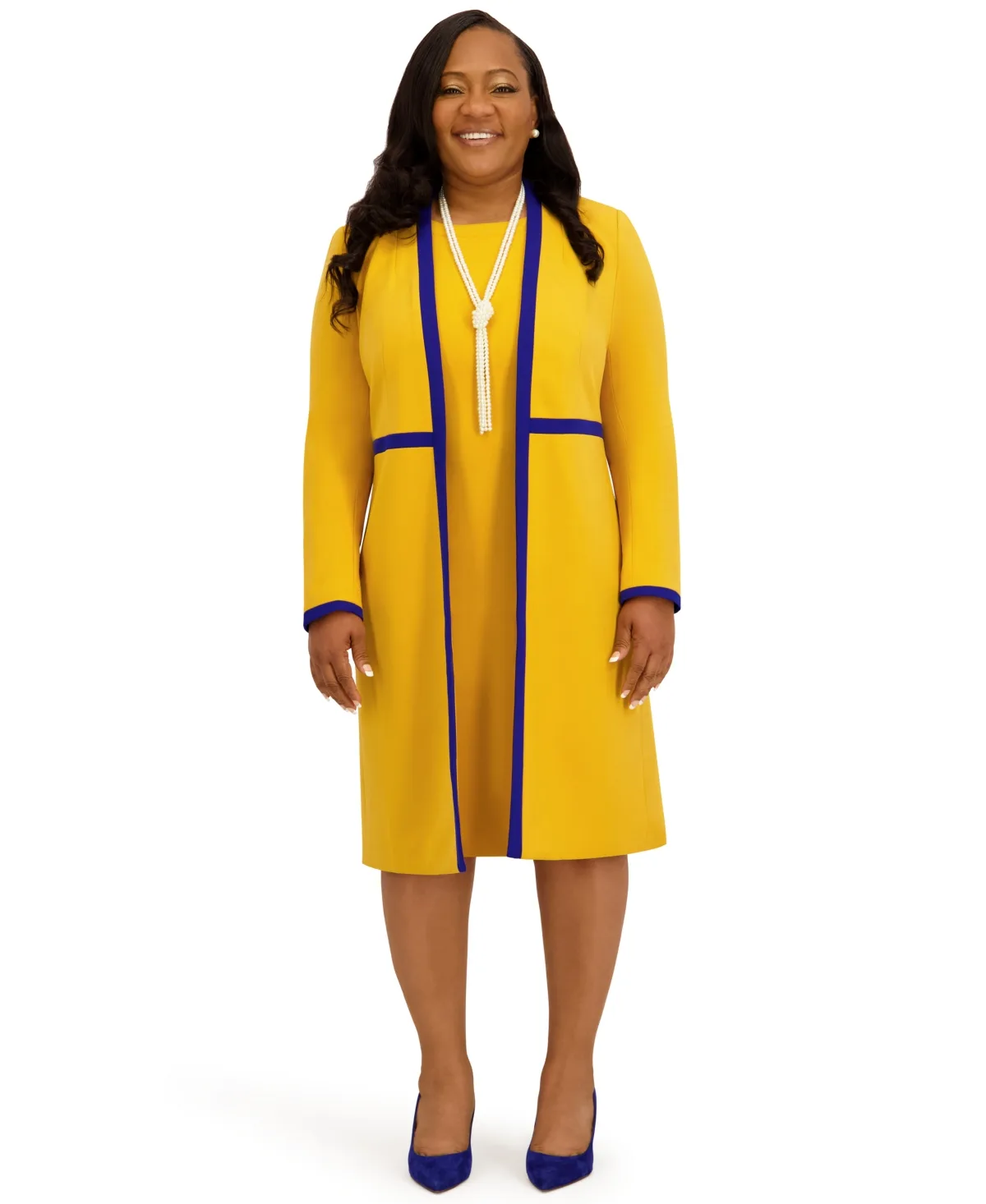 Framed Waist Seam Open Topper Jacket by Kasper
