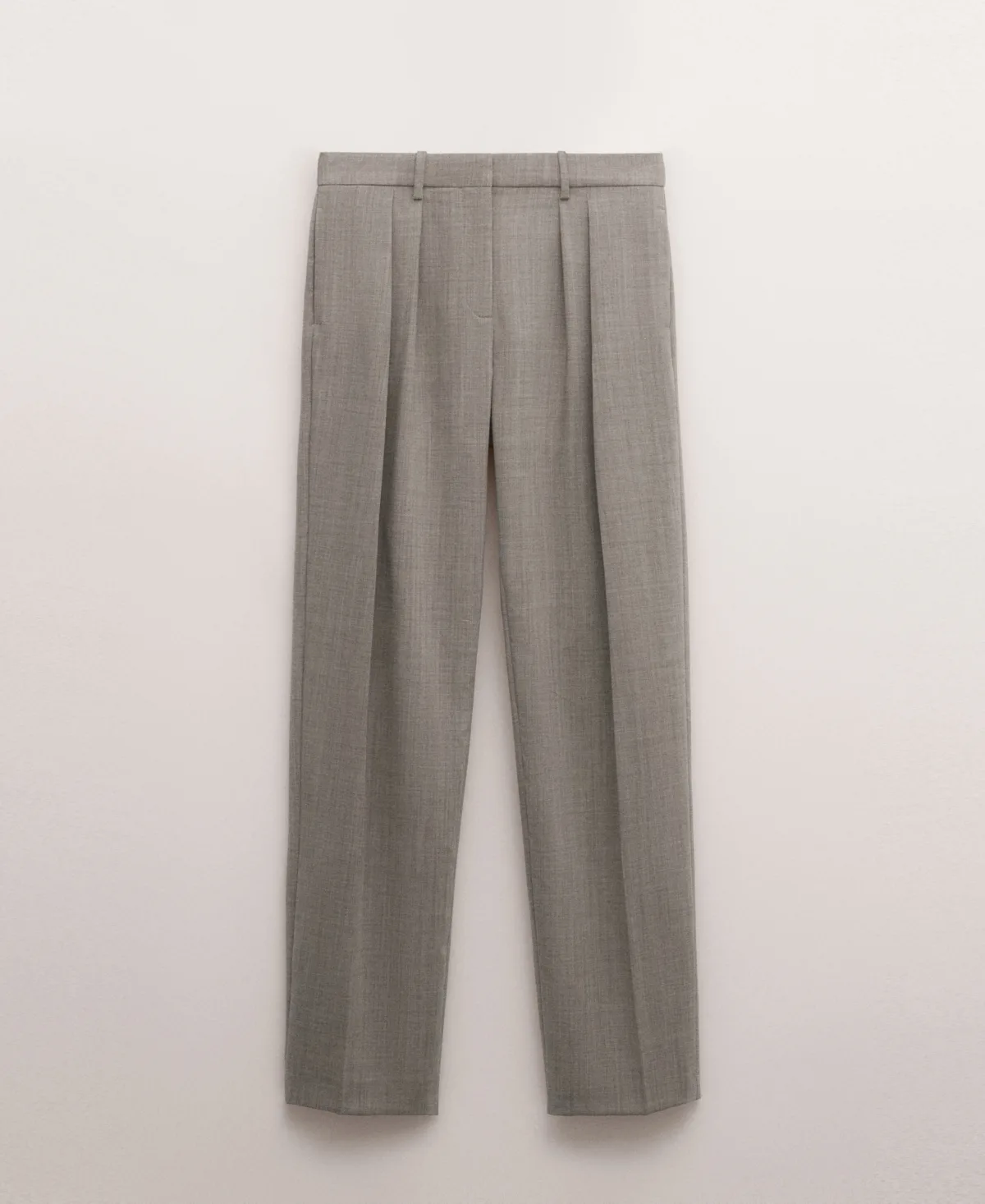 Low-Rise Wool Pants by Mango