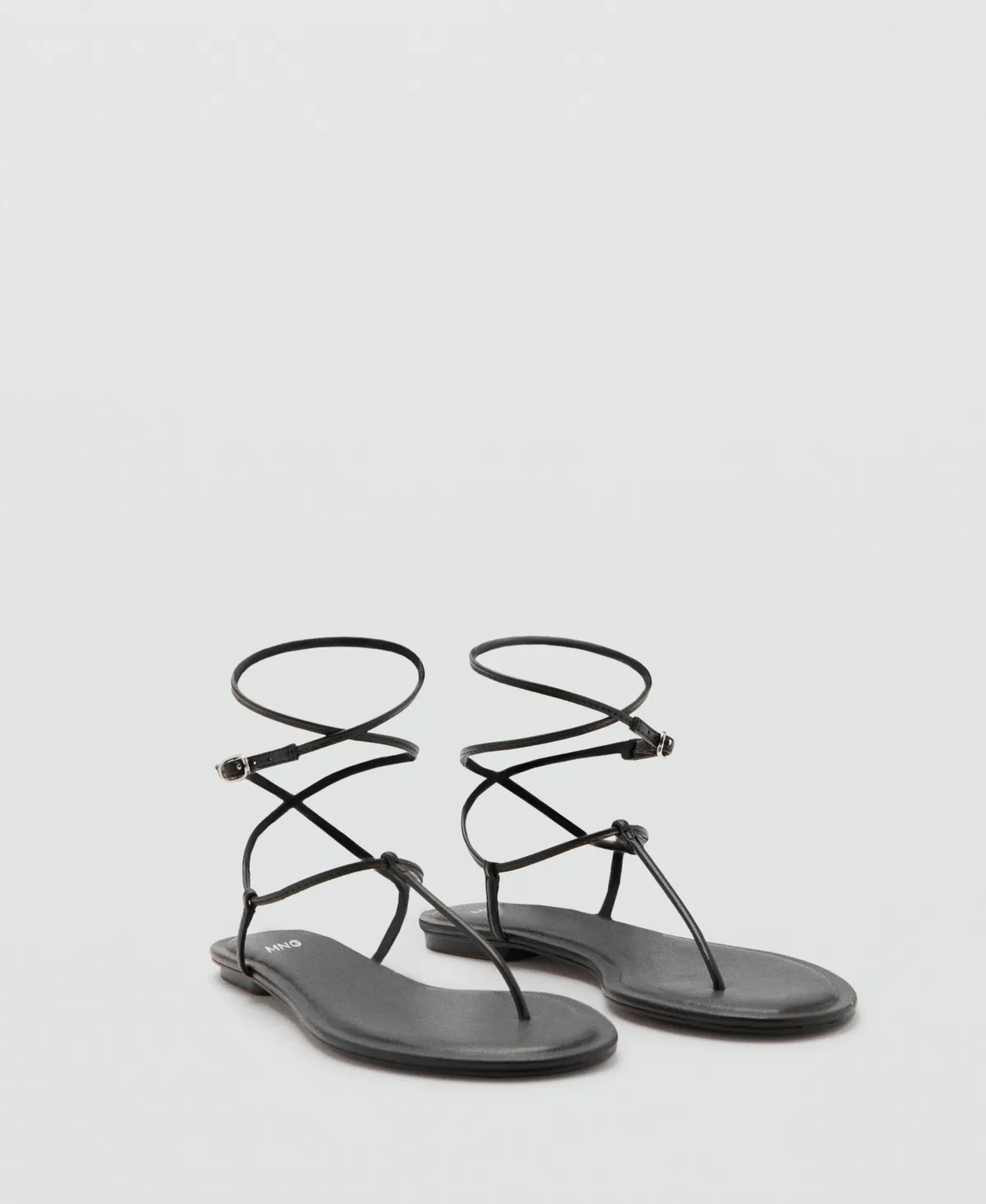 Flat Strappy Sandals by Mango