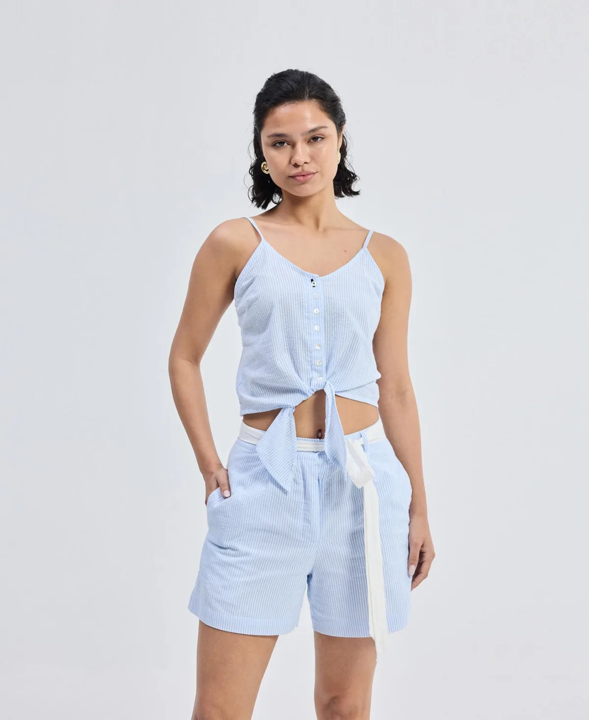 Regular Fit Shorts in Stripes by Reistor