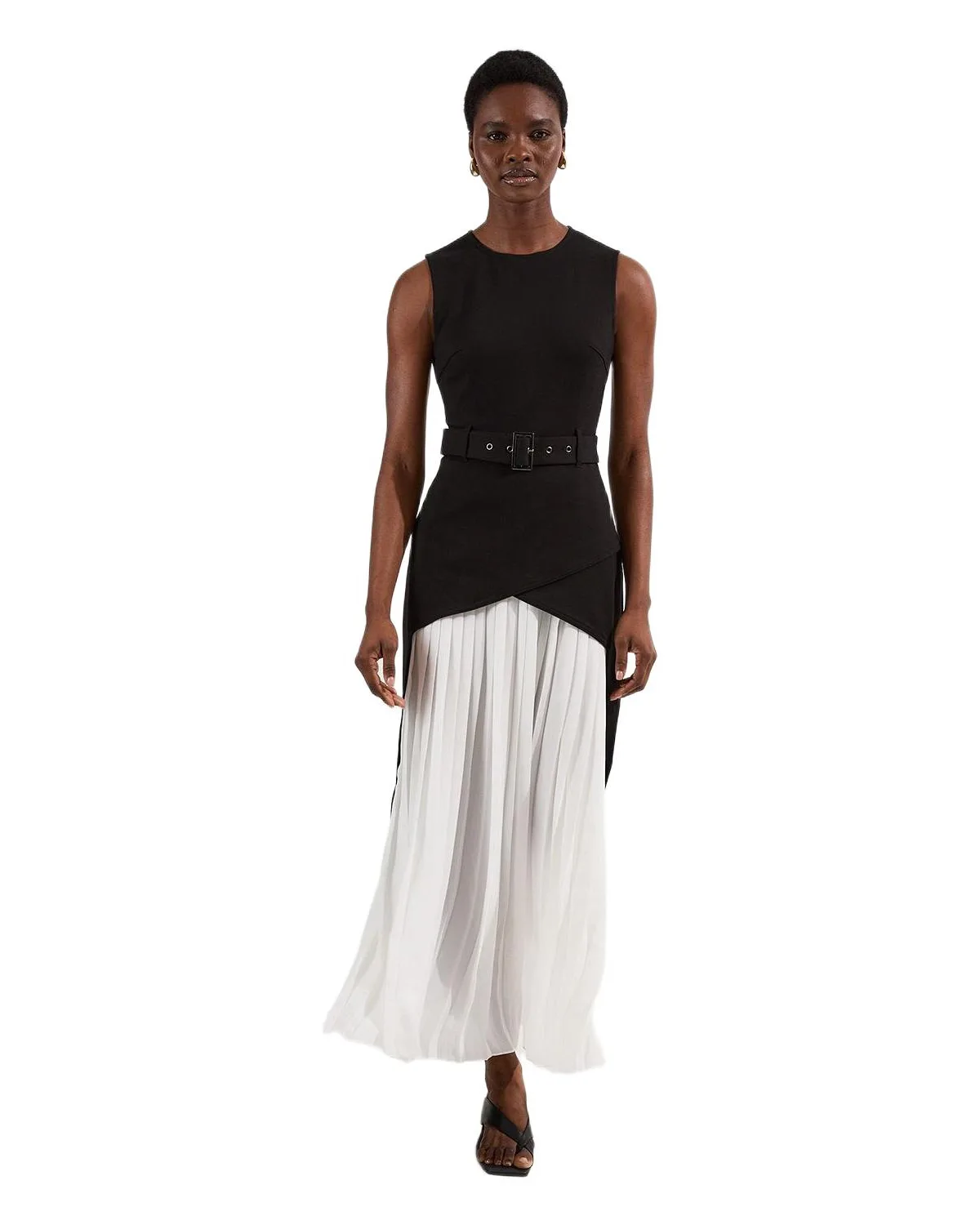 Jersey Pleated Maxi Dress by Karen Millen